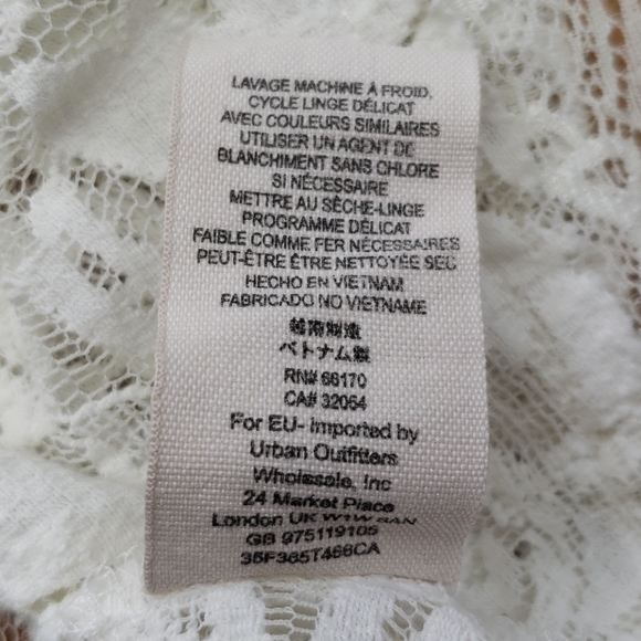 Free People Bell Sleeve Ivory Lace Top - Picture 10 of 15